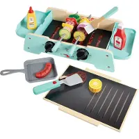 Hape Crackling Barbecue Griddle And Grill Bleu Enfants
