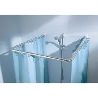 Kleine wolke Tringle de rideau de douche universelle 3 tailles Chrome