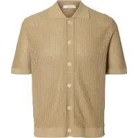 Selected Vestes en maille 'SLHSHANE' beige foncé