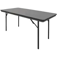 Bolero Table pliante noire - 152 cm