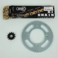 Afam Kit Chaîne Pour Moto Beta 50 Rr Enduro 2012 À 2017 Neuf