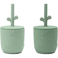 Done by Deer Tasse Straw 2 Pack Wally