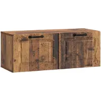 vidaXL Meuble TV mural en bois vieilli 78,5 x 31 x 30 cm