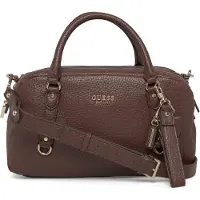 GUESS Marsha Box Satchel Bag Marron