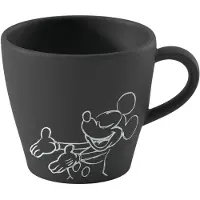Villeroy Boch Kaffeetasse Manufacture Rock - Mickey Mouse, Tasse, Noir