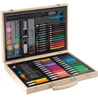 Grafix Houten Kleurkoffer 86dlg.