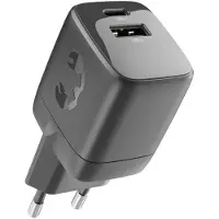 Fresh 'n Rebel 30W PD WALL CHARGER USB-A USB-C - STORM GREY