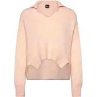 BOSS Pull en laine vierge et cachemire à encolure zippée