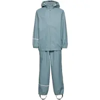 CeLaVi Vêtements de Pluie av. Bretelles - Recyclé PU - Fumée Blu - - 70 - Vêtements de Pluie