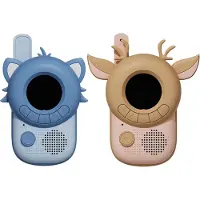 The Zoofamily Talkies-walkies - Raton laveur et Deer - Bleu/Marr - - UneTaille - Peluche