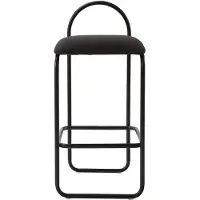 AYTM Angui High Chaise de Bar 82.5 cm | Anthracite Boucle