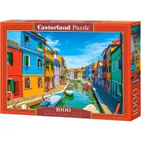 Castorland Puzzle Les Couleurs de Burano, Italie - 1000 pièces