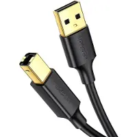 UGREEN Us135 Câble d'imprimante Usb 2.0 A-B, plaqué or, 2M (noir)