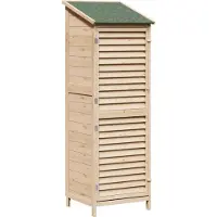 vidaXL Abri de jardin Nature 59 x 56 x 176 cm en bois massif d'épicéa
