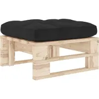 vidaXL Pouf palette de jardin bois de pin imprégné