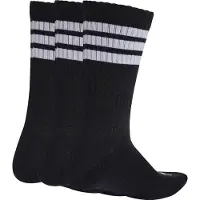 Adidas Chaussettes de sport '3-Stripes Cushioned Crew Socks 3 Pair' noir / blanc / blanc cassé