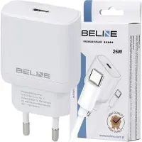 Beline Ład. Siat. 1X Usb-C 25W + Cableusb-C Blanc / Blanc Pd 3.0 Blncw25C Gan