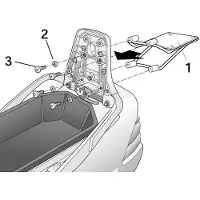 Shad Honda Cbr600f Top Case Rear Fitting Noir