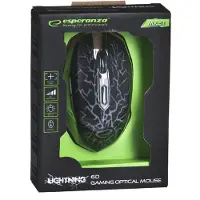 Esperanza MX211 Lightning souris optique filaire Gaming 6D USB noir