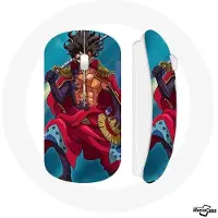 MANIACASE Souris Sans Fil - - Luffy Gear Anime - Bleu - Compatible Mac et PC - USB