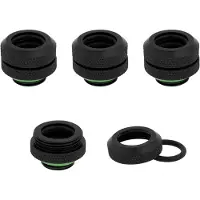 Corsair Hydroxseries Xf Hardline Cooling Tube Connector 12 Mm 4 Units Noir