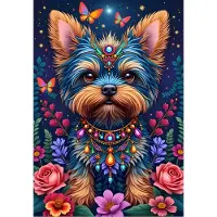 Alipson Puzzle Puzzle Le Chien au Pays des Fleurs - 1000 pièces