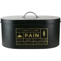 Concept Boite A Pain Metal Black Mat