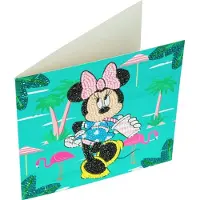 You do it Set de cartes de vœux Crystal Art Diamond - Minnie - 18 x 18 cm