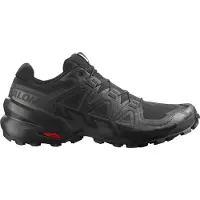 Salomon - Chaussures de trail - Speedcross 6 Black/Black/Phantom pour Homme - Taille 45 1/3 - Noir