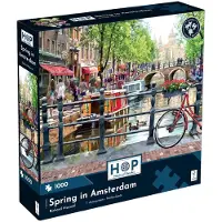 The House of Puzzles , puzzle Amsterdam, 1000 pièces, motif printanier coloré