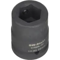 SW-Stahl 07940L-02 Adaptateur Impact, 20 mm (3/4') pour embouts spéciaux 22 mm