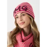 Codello Bonnet beige / fuchsia