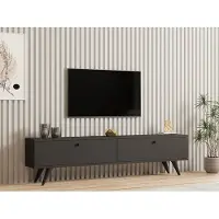 Skye Decor , Paris - Anthracite, Meubles TV, Anthracite, 160 x 40 x 25 cm