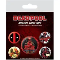 Pyramid Noname Deadpool - Pack 5 Badges - Deadpool