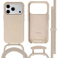 IMoshion Coque arrière Color avec cordon amovible et MagSafe Apple iPhone 17 Pro Max - Nude