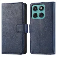IMoshion Étui de télephone portefeuille de luxe Motorola Moto G57 Power - Bleu foncé