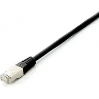 Equip - Câble de raccordement - RJ-45 (M) vers RJ-45 (M) - 1 m - S/FTP - CAT 6a - sans halogène, toronné - Noir