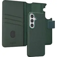 Accezz Étui de télephone portefeuille en cuir 2-en-1 avec MagSafe Samsung Galaxy S26 Plus - Cedar Green