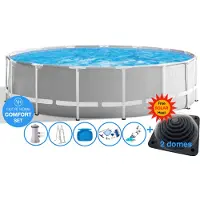 Intex Ø 457 x 122 cm Set piscine Prism Frame COMFORT – ronde