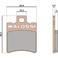 MALOSSI Plaquette De Frein Pour Moto Yamaha 50 Lb Chappy 1990 À 1994 Av / 6215007bs Neuf