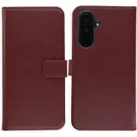 Selencia Étui portefeuille en cuir véritable pour Samsung Galaxy A36 / A56 - Burgundy