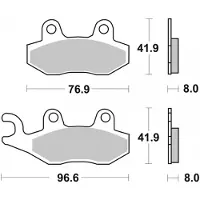 Brembo Plaquette De Frein Pour Scooter Kymco 50 Like 2t 2010 À 2018 Av Neuf