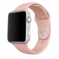 Super Merchant pasek Silicon Apple Watch 42/44/ 45 mm różowy/pink (Acier inoxydable, Silicone), Sangles de montre, Pink