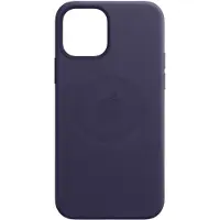 Apple iPhone 12 Pro Max Back Cover avec MagSafe Cuir Violet Foncé