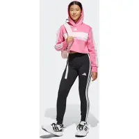 Adidas Seasonal Essentials Tiberio 3 Stripes Fleece Leggings Tracksuit Noir,Rose 14-15 Years Fille