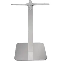 Bolero Pied de table carré en acier inoxydable, hauteur 68 cm