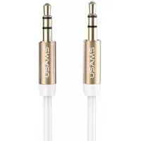 Usams Adapter audio jack 3,5m 3,5m 1m bialywhite YP102 YP01