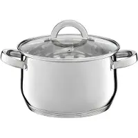 Ambition berry Ensemble de 4 pots en acier inoxydable avec couvercles