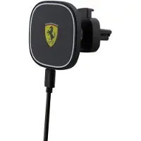 Ferrari ład. indukcyjna FECHMGLK 15W do kratki czarny/black 2023 Collection MagSafe, Support pour smartphone, Noir