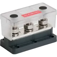 Bep Marine Busbar 3 Studs Noir,Argenté 650 A